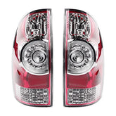 One Pair Left & Right side Tail Light Assembly LED Type Compatible with Second generation Toyota Tacoma 2005-2015 Replaces# 8155004160 8156004160
